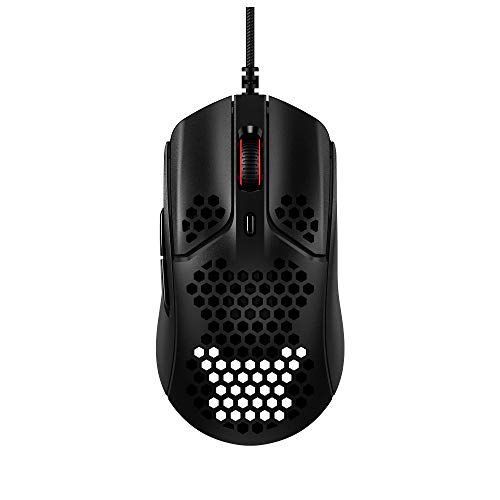 HyperX ゲーミングマウスPulsefire Hasteゲーマー向け 超軽量六角シェルデザイン 59グラム 2年保証 HMSH1-A-BK/G