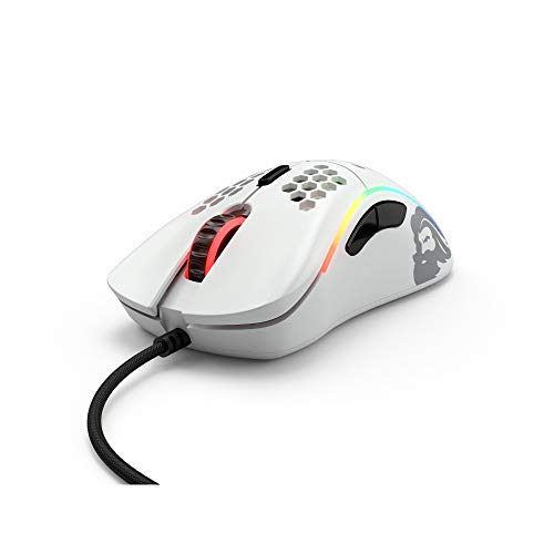 Glorious ゲーミングマウス Model D- Mouse Matt White 小型 軽量 ハニカムデザイン 右利き用 1年保証 GLO-MS-DM-MW 【国内正規品】