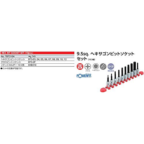 京都機械工具(KTC) ヘキサゴン ビットソケット セット TBT310Hの通販は