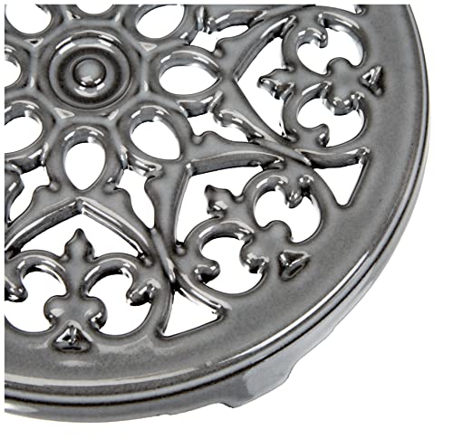 staub ストウブ 「 リリー トリベット グレー 23cm 」 鍋敷き 【日本