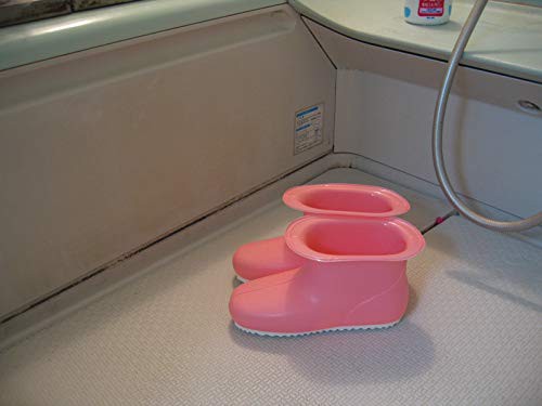 ミツギロン バスブーツ 26cm ピンク 日本製 足首まで入る 深型タイプ