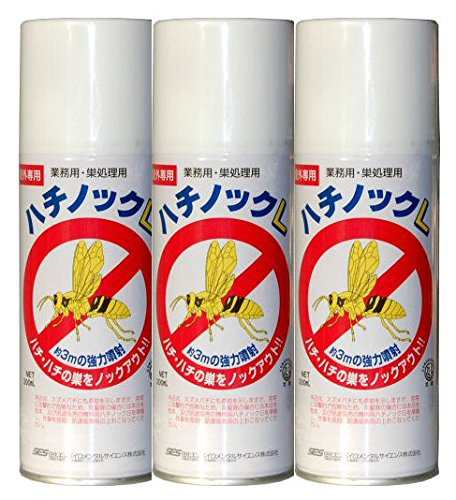 スズメバチ駆除用 ハチノックL 300ml×3本 即効性蜂駆除用強力殺虫剤