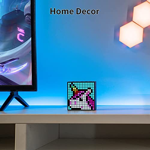 Divoom Timebox Evo ポータブルBluetoothスピーカー 音楽再生/強化された低音/時計付き/ピクセルアート/多機能使用/ハンズフリー通話/256 RGB LED/カレンダー（ブラック)の通販は