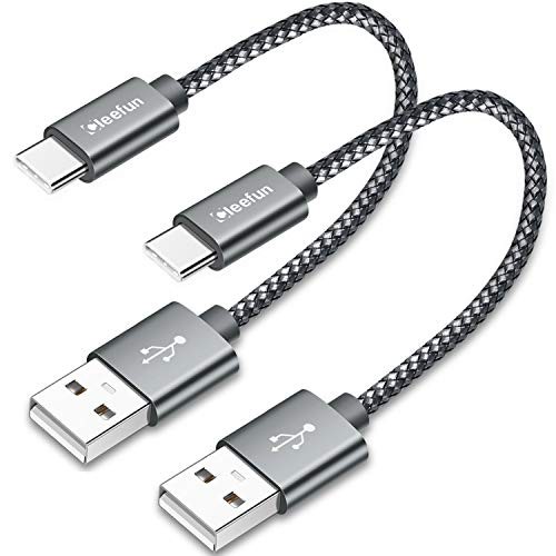 30cm 2本] USB Type C/タイプc ケーブル 短い CLEEFUN 急速充電