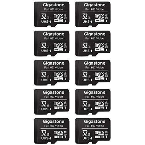 Gigastone マイクロSDカード Micro SD Card 32GB マイクロSDカード 32 GB 10個セット SDアダプタ付 ミニ収納ケース付 カードリーダー付 SDHC U1 C10 90MB/S 高速 micro sd カード Clの通販は