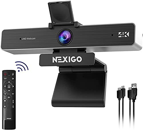 NexiGo Zoom認定 N3000 ポータブル ビデオ会議用カメラ 4K A