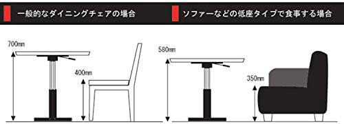 ルネセイコウ テーブル ブランチヘキサテーブル 昇降機能付 ナチュラル