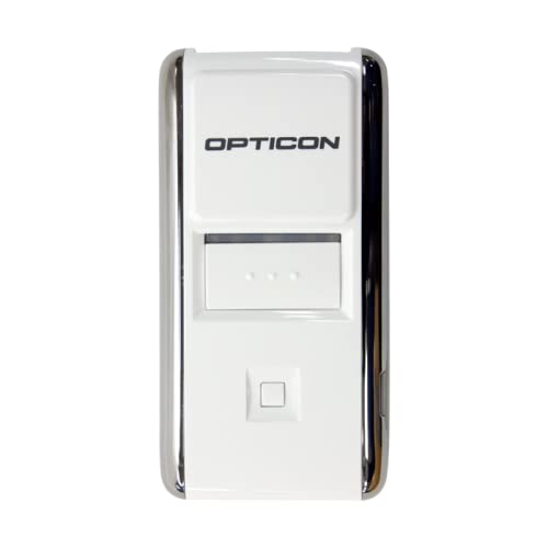 オプトエレクトロニクス 《OPN-2002i-WHT》 OPN-2002i-WHT Bluetooth搭載バーコードデータコレクタ(USBケーブル/ストラップ付属), SPPマスター&スレーブ/HID/Mfi（RFCOMM）/