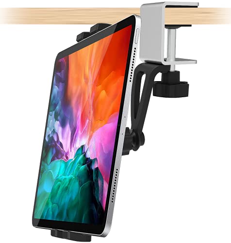 woleyi タブレットスタンド アームクリップ式 取り付けクランプマウント 安定性 インストール簡単 角度調整可能 スマホ タブレット ホルダー キッチン/テーブル/デスク/卓上用 対応機種4-12.9インチデバイス iPad Pro の通販は 5,700円