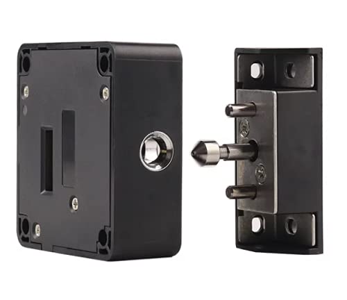 P-KEY 引き出し 開き戸用 電子ロック ICカードキー スマートキー 引き出しロック 引き出しやキャビネットに簡単に鍵を後付けできる (スモール, 黒)の通販はその他カギ・錠・チェーンロック関連