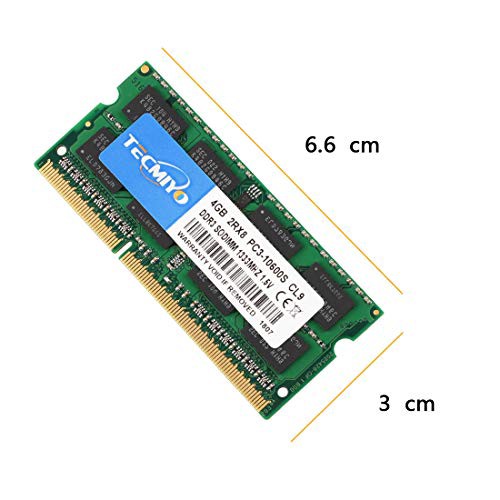 テクミヨ ノートPC用メモリ1.5V DDR3 4GB 1333（PC3-10600）4GB×2枚