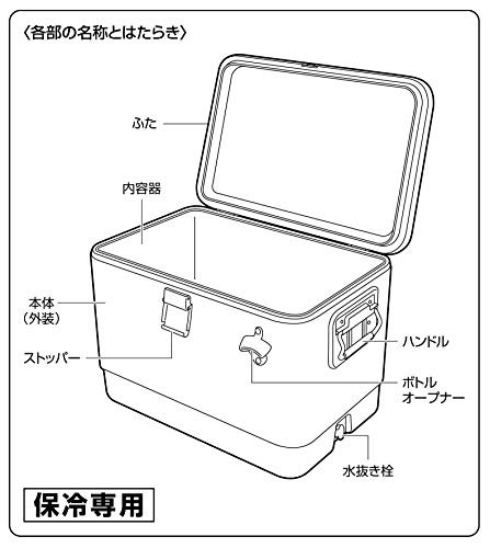 キャプテンスタッグ(CAPTAIN STAG) クーラーボックス スチールフォーム
