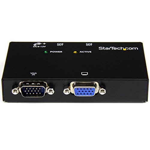 StarTech.com Cat5ケーブル対応2ポートVGAディスプレイエクステンダー延長器(送信機のみ) カテゴリ5 LANケーブルにて最大150m延長 最大2の通販は