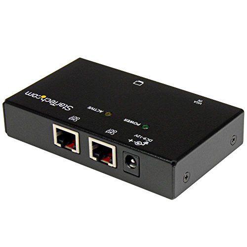 StarTech.com Cat5ケーブル対応2ポートVGAディスプレイエクステンダー延長器(送信機のみ) カテゴリ5 LANケーブルにて最大150m延長 最大2の通販は
