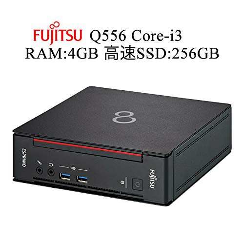 富士通 ミニ PC/ESPRIMO Q556/第6世代Core i3/DDR4 4GB/SSD:SSD256GB