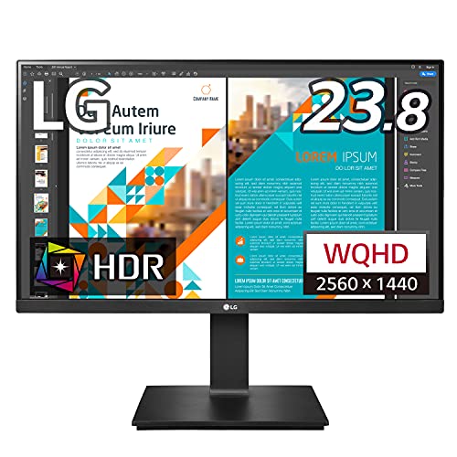 LG フレームレス モニター ディスプレイ 24QP550-B 23.8インチ