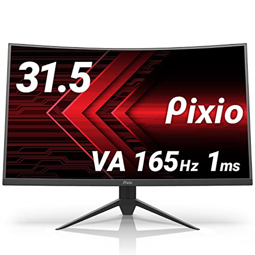 Pixio PXC325 湾曲 ゲーミングモニター 32インチ FHD VA 165Hz 1ms