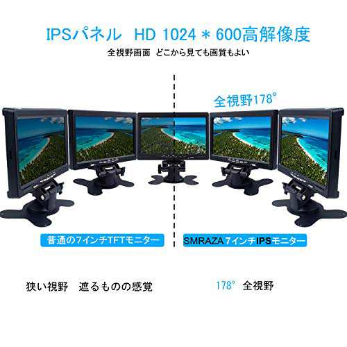 178°全視野モニター] 1080P IPS 7インチ モニター HDMI 液晶小型ディスプレイ(1024×600) HD内蔵スピーカー付き HDMI  VGA AVポート 監の通販はau PAY マーケット - RUMBLE | au PAY マーケット－通販サイト