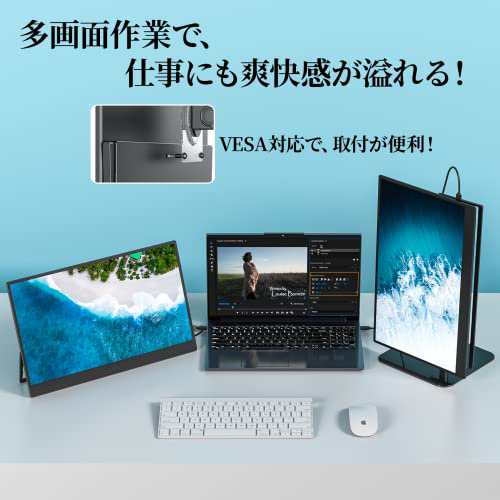 モバイルモニター kksmart 13.5インチ おまけキーボード付き表面処理