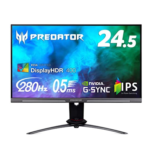 Acer ゲーミングモニター ディスプレイ 240hz Predator XB253QGWbmiiprzx 24.5インチ フルHD (1920x1080) IPS Overclock to 280Hz 0.5ms(の通販は