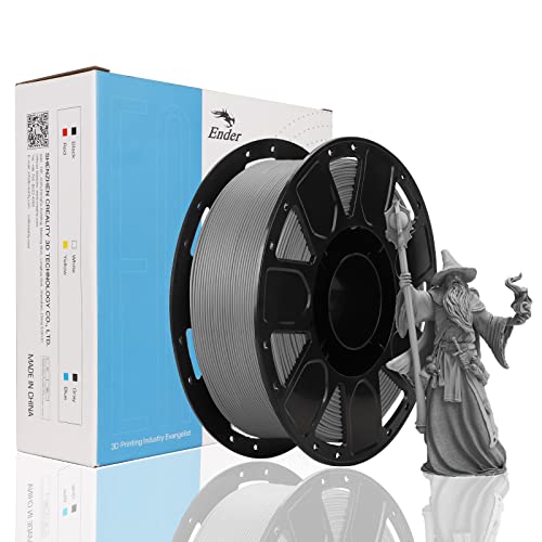 Official Creality 3DプリンターPLAフィラメント、Ender PLAフィラメント1.75mmもつれなし、強力な接着およびオーバーハング性能寸法精度+/- 0.02mm、1kg/ロールFDM 3Dプリンター3Dペン用 スの通販は