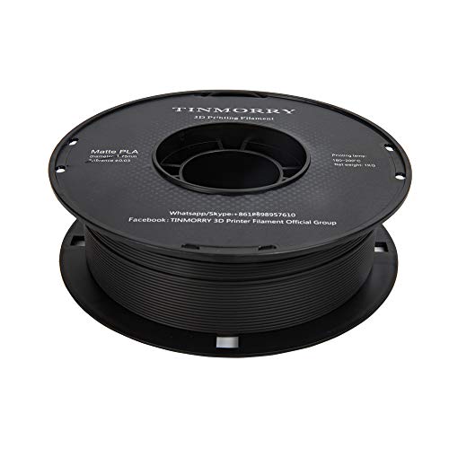 マットPLA フィラメントブラック,【TINMORRY】3Dプリンター フィラメント 1.75mm 1Kg (3D Printer Filament Matte Black)の通販は