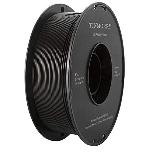 PLA フィラメント ブラック,【TINMORRY】3dプリンタ用造形材料, 3dプリンター フィラメント 1.75mm 1Kg (3D Printer Filament Black)の通販は