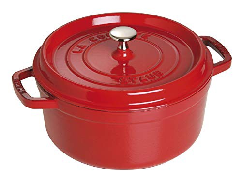 staub ストウブ 「 ピコ ココット ラウンド チェリー 26cm スチーマー ...