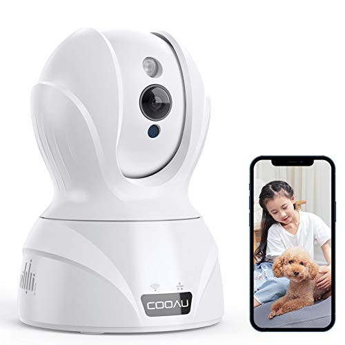 【2020バージョンアップ400万画素】COOAU ネットワークカメラ 4MP高画素 ペット老人見守りカメラ WiFi強化 監視防犯カメラ IPワイヤレスカメラ 自動追跡 顔/音声/動体検知 双方向通話 留守番 警報通知 暗視撮影 録画可能 遠隔操作 の通販は