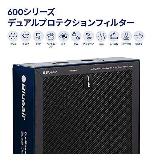 ブルーエア 空気清浄機 [正規品] Classic 600シリーズ 交換用 デュアルプロテクションフィルター 104769 ブラック 