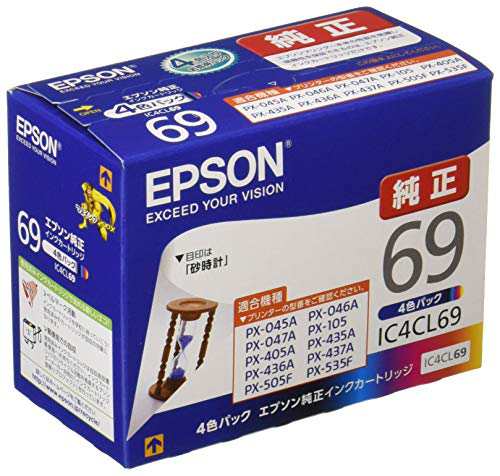 エプソン 純正 インクカートリッジ 砂時計 IC4CL69 4色パックの通販は