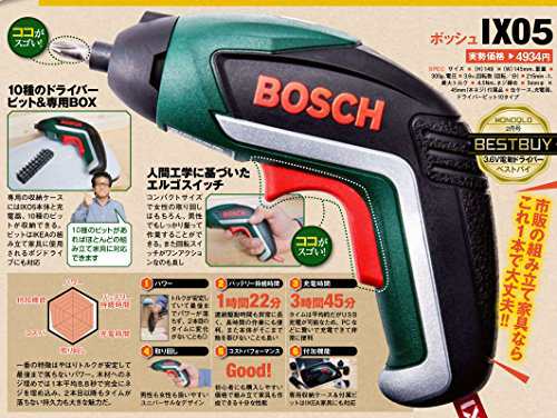 ボッシュ(BOSCH) 電動ドライバー コードレス 充電式 LEDライト 正逆転