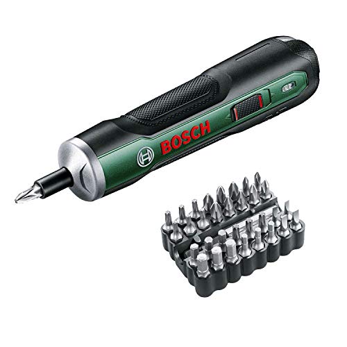 ボッシュ(BOSCH) 3.6Vコードレスドライバー 電動ドライバー 充電式 正逆転切替 トルク調整 家具の組み立て DIY ビット32本 充電用USBケーブル・ケース付 PUSHDRIVEの通販は