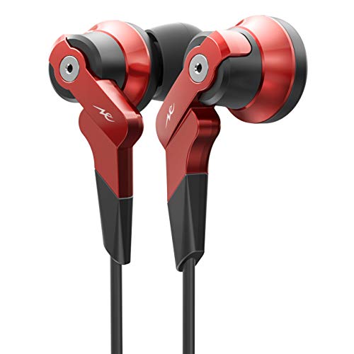 ラディウス radius HP-NHR11 ハイレゾ対応イヤホン : Ne new ear 重低音モデル VOLTシリーズ スタンダードモデル High-MFD構造ドライバー搭載 有線 カナル型 HP-NHR11R (レッド)