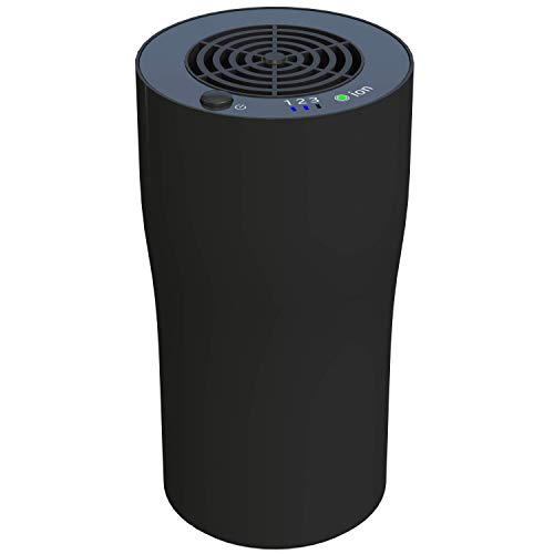 KEIYO 空気清浄機 プラズマイオン 発生器 ウイルス対策 [村田製作所イオニシモ搭載] 除菌 小型 脱臭 消臭 ブラック AN-S073(B)の通販は 6,300円