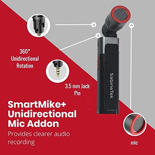 SabineTek SmartMike+ 充電式ワイヤレスBluetoothマイク（白