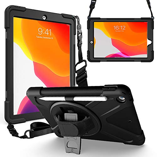 ZenRich iPad 8世代 ケース 2020,iPad 7世代 ケース 2019 iPad 10.2 ケース アイパッドスタンド肩掛け付き 2019 10.2 インチ 用保護カバー ショルダーケース 耐衝撃（モデル番号 A2270/の通販は 6,300円
