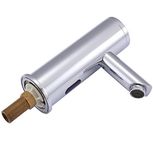 Nurisi 一体型 自動水栓 センサー水栓 単水栓 シングルレバー水栓 電磁弁内蔵設計 自動赤外線検知 銅合金製蛇口 余分な外部アクセサリが