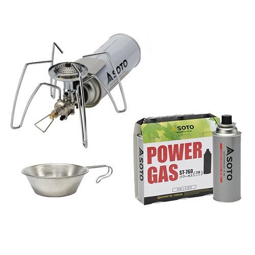 SOTO 3点セット レギュレーターストーブ パワーガス シェラカップ ソト ST-310 ST-7601 ST-SC20の通販は