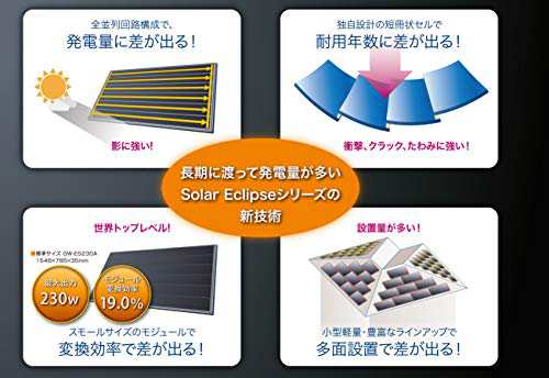 影に強い!! GWSOLAR 100W 太陽光パネル 全並列 ソーラーパネル【12V充電用 5.5A /4並列】【影に強い理由: 4列のセル列を全並列で構成するの通販はau  PAY マーケット - RUMBLE | au PAY マーケット－通販サイト