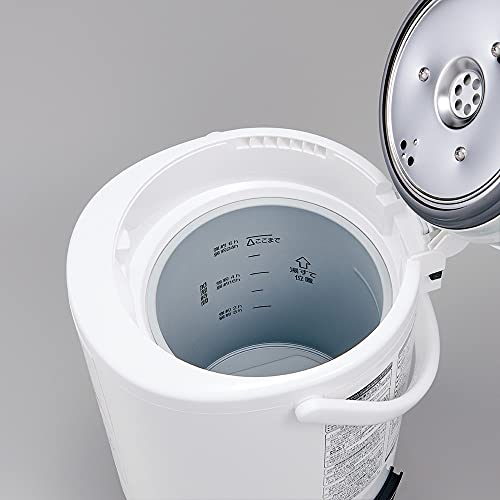 象印 加湿器 3.0L 木造和室8畳・プレハブ洋室13畳対応 スチーム式 蒸気式 フィルター不要 お手入れ簡単 自動加湿2段階 入タイマー&切タイマー搭載 ホワイト EE-RQ50-WA