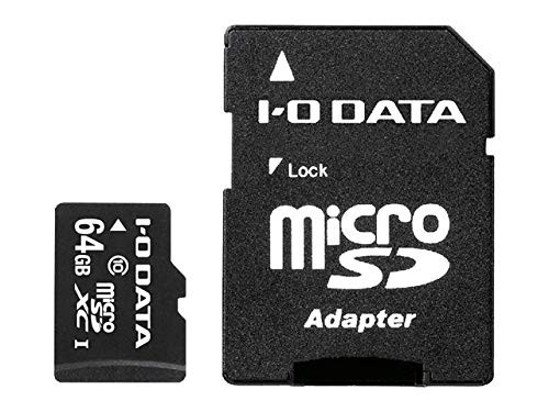 I-O DATA Class10対応 microSDメモリーカード SDXC 64GB HMS-64G