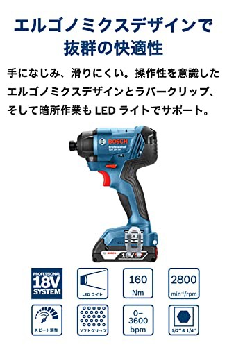 Bosch Professional(ボッシュ) 18V コードレスインパクトドライバー