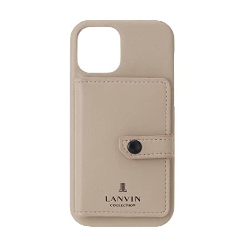 LANVIN COLLECTION SHELL CASE POCKET スマホケースiPhone13 用[ Gray ]