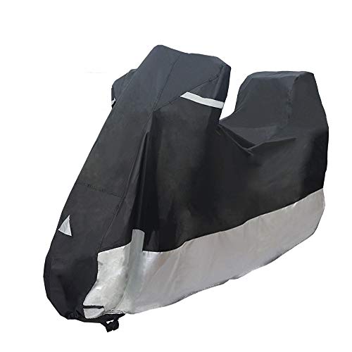 バイクカバー 耐熱L バイク車体カバー バイク 原付 防水超撥水 丈夫なオックス厚手生地 (耐熱L-220*95*110cm, ブラック)の通販は 8,700円