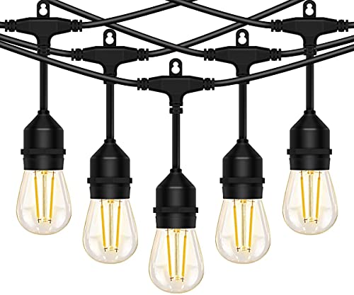 エジソン電球150球&ストリングライトまとめ売り（防雨型） 防雨型LEDストリングライト 15M 15個LED電球付き(2個予備電球入り) E26