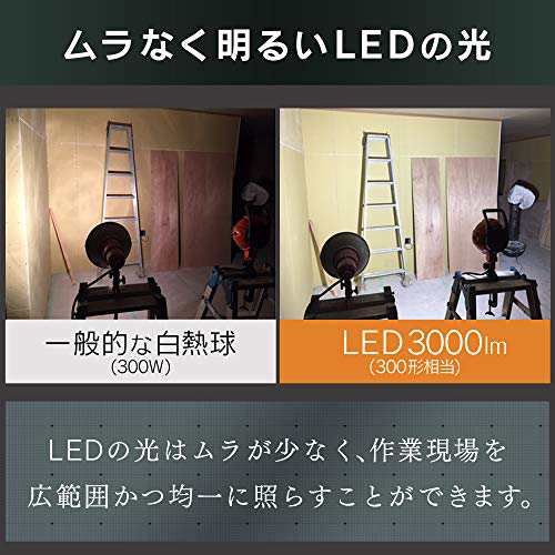 アイリスオーヤマ LED ワークライト投光器 作業灯 三脚付きスタンド