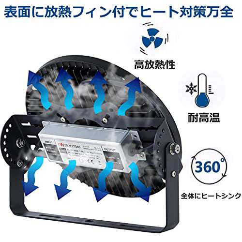 YC UFO型 LED高天井灯 LED投光器100W 高輝度 16000lm【1000W水銀灯相当