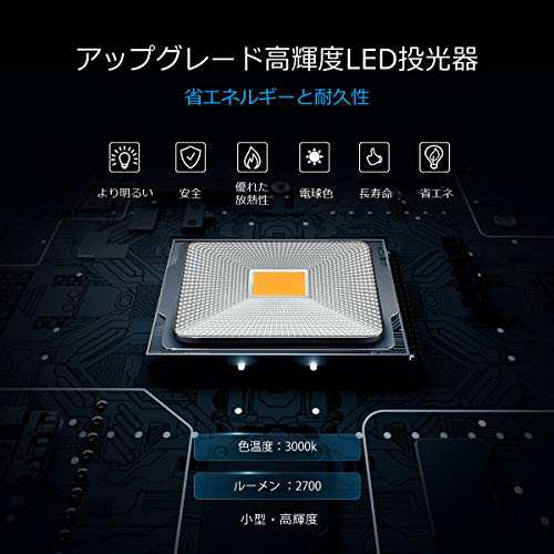 MEIKEE led 投光器 作業灯 看板灯 30W 電球色 集魚灯 駐車場灯 省エネ