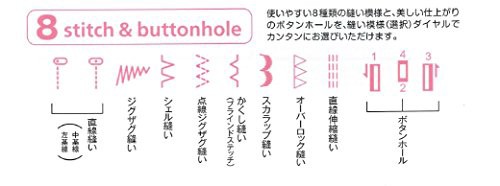 JAGUAR(ジャガー) 電子ミシン 【持ち運び便利なコンパクトボディ】 KD